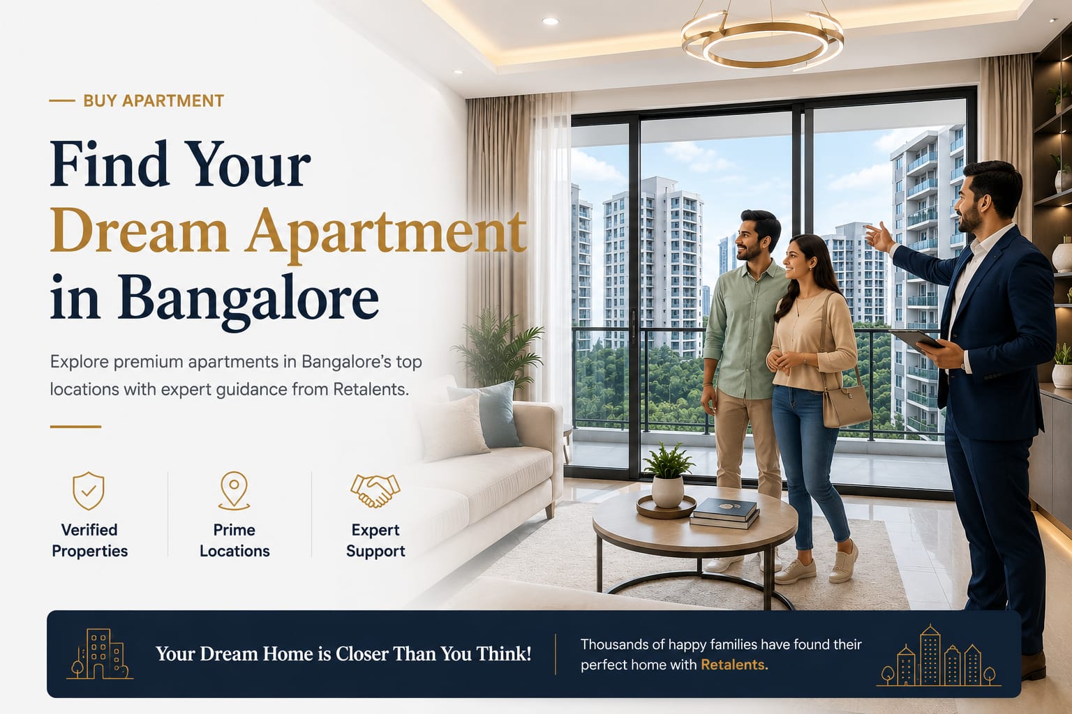 Buy an apartment flat in Bangalore.